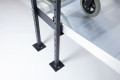 adjustable joining support for wheelchair ramps