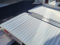lower height rubber threshold ramp in combination with folding wheelchair ramp