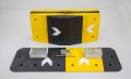 Speed bump kit with fixings, shows middle sections and end caps 
