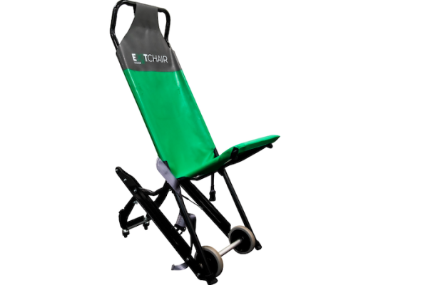Folding evacuation chair 