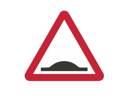 Wall mounted warning sign