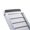 Rubber rest on connection on the wheelchair ramp for additional grip 