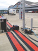 Checkers guard dog cable protectors in use