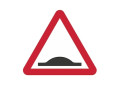 Wall mounted warning sign