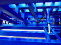Hydraulics system underneath yard ramp 