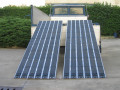 Pair of rubber coated loading ramps