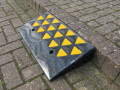 Kerb ramp on the road
