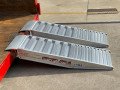Side view of our Pair of aluminium container ramps