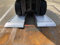 Aluminium container ramps rest on container forklift driving up