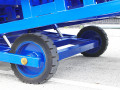 Wheels of yard ramp 