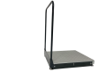 Aluminium adjustable half step with handrail 