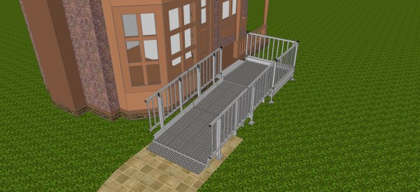 2700mm long modular ramp 