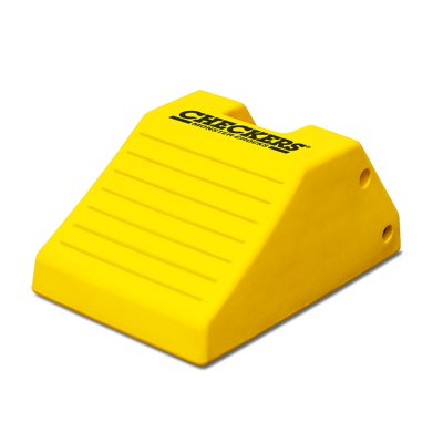 Single Checkers wheel chock 