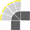Skywalker HD i-Curveª Ramp Nitrile Male i-Curve Bevel 91 cm (yellow)