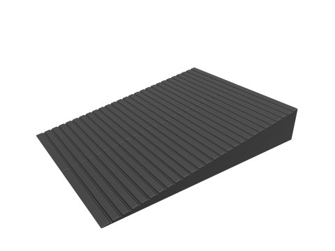 1x Pair of Rubber Threshold Ramp TRP7RT 7/177.8mm High 400mm wide each