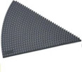 Anti-fatigue mat inner corner section 
