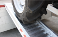 rubber wheels on loading ramps 