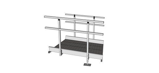 1500mm x 1360mm modular ramp section 