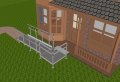 3m modular ramp kit with handrails outside a home 
