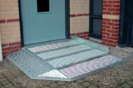 Mini threshold ramp kit for doorways