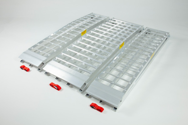 Folding motorcycle ramps