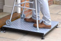 Half step for rollator 