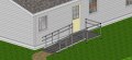 Modular ramp kit with handrails 