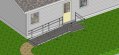 Side view of modular ramp 