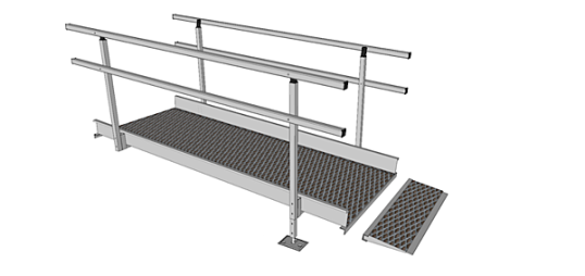 Connecting plate for 1500mm modular ramp system