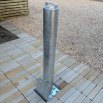 Telescopic bollard in place 