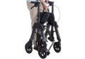 Folded bariatric rollator heavy duty