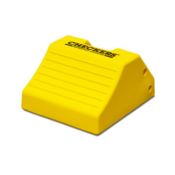 Single Checkers yellow wheel chock