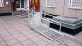 Fully assembled modular wheelchair ramp 