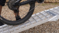 Bike going up the motorbike ramp