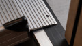 Wheelchair ramp close up showing fixing holes