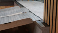rest on connection of portable ramp 