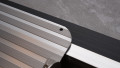 Rest on connection wheelchair ramp on step 