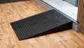pair of rubber threshold ramps high