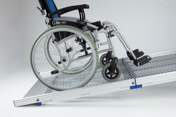 Manual wheelchair during loading 