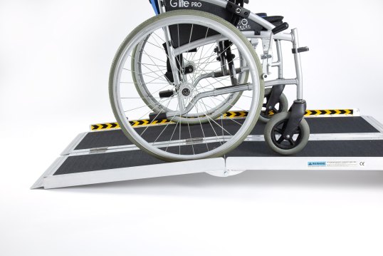Multifold wheelchair ramp