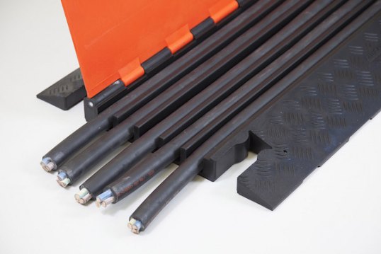 Cables within the cable protector 