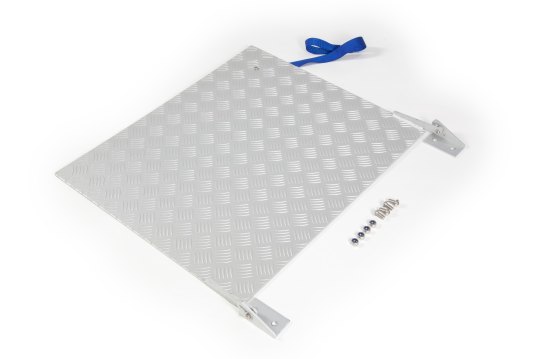 Hinged Connecting Plate for Fixed and Adjustable Threshold Ramps