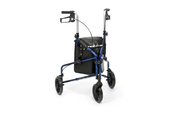 Blue Tri-walker with bag