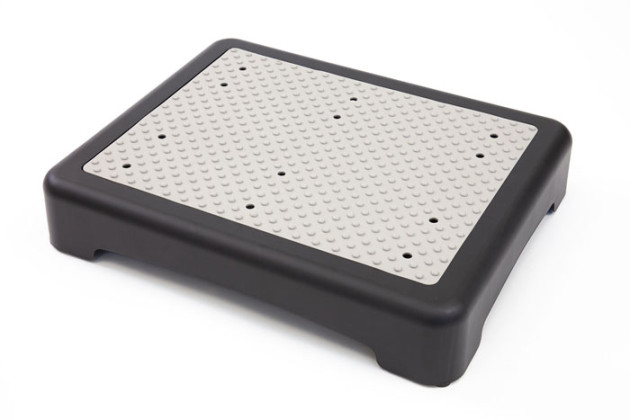 Outdoor Half Step - Black Base with Grey Step Panel