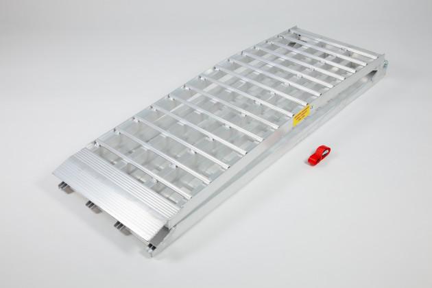 Extra Wide Motorcycle Loading Ramp Single (2380mm long x 460mm wide) Silver