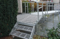 Modular wheelchair ramp with steps 