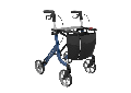 Space LX Rollator with bag grey 4 wheels and breaks