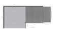 Measurements of modular ramp without handrails 