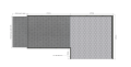 Aluminium Modular Ramp Kit with Platform, Without Handrails - 900mm x 1250mm ramp section