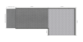 Aluminium Modular Ramp Kit with Platform, Without Handrails - 900mm x 1500mm ramp section